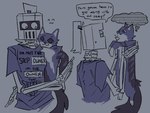 Rating: s
ID: 4803992
Date: 2024-05-24 09:17:38 -0400
Status: active
Score: 23
:3 ambiguous_gender armor being_held bone clothing dialogue domestic_cat duo english_text felid feline felis feral headgear helmet holding_cat humanoid keysmash_text kitr_(ultrakill) mammal mysterious_druid_knight new_blood_interactive not_furry purple_body purple_clothing purple_shirt purple_topwear shirt sitting_on_arm skeleton sketch speech_bubble stitch_(sewing) text text_on_clothing thought_bubble topwear ultrakill volatilemask post #4803992