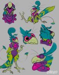 Rating: s
ID: 4585821
Date: 2024-02-08 04:48:54 -0500
Status: active
Score: 49
alien ambiguous_gender anthro avian avian_feet beak bird blue_body blue_feathers claws digitigrade eyes_closed feathers feet green_body green_feathers grey_background head_feathers hi_res looking_at_viewer mouth_shot multiple_images oddbird open_mouth orange_eyes phynx pink_sclera purple_body semi-anthro simple_background sitting slightly_chubby tail tail_feathers toes tongue whiskers wide_eyed wide_hips post #4585821
