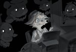 Rating: s
ID: 5381726
Date: 2025-02-18 12:55:41 -0500
Status: active
Score: 33
2025 animate_inanimate animatronic anthro avian beak bear bib bird bonnie_(fnaf) canid canine canis chica_(fnaf) chicken classic_chica_(fnaf) clothed clothed_anthro clothed_male clothing desk_fan digital_media_(artwork) dollhouse_(tenebscuro) domestic_dog eye_patch eyewear female five_nights_at_freddy's fox foxy_(fnaf) freddy_(fnaf) fur galliform gallus_(genus) group hat headgear headwear hi_res hook hook_hand imminent_danger lagomorph leporid living_plushie machine male mammal ominous phasianid plushie rabbit robot scared scottgames shirt signature stitch_(sewing) teeth tenebscuro top_hat topwear post #5381726