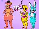 Rating: s
ID: 2437985
Date: 2020-10-07 05:04:00 -0400
Status: active
Score: 33
4:3 animatronic anthro avian beak bear bird black_sclera blue_body brown_body canid canine chicken clothing eyelashes female fingers five_nights_at_freddy's five_nights_at_freddy's_2 fox galliform gallus_(genus) group hi_res lagomorph leporid looking_at_genitalia looking_down machine mammal mangle_(fnaf) open_mouth orange_body phasianid pink_inner_ear rabbit red_cheeks retr0foxx ribbons robot scottgames semi-anthro tan_inner_ear teeth toy_bonnie_(fnaf) toy_chica_(fnaf) toy_freddy_(fnaf) underwear white_inner_ear post #2437985