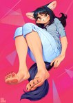 Rating: s
ID: 5060576
Date: 2024-09-19 11:52:49 -0400
Status: active
Score: 47
2023 4_toes abstract_background absurd_res accessory amber_eyes anthro aruurara barefoot black_hair blush brown_body brown_fur canid canine canis capri_pants cheek_tuft claws clothed clothing detailed_clothing domestic_dog eyebrow_through_hair eyebrows eyelashes facial_tuft feet female foot_focus fur hair hair_accessory hairband headband hi_res hindpaw humanoid_feet inner_ear_fluff kemono looking_at_viewer lying mammal misha_(aruurara) on_back orange_eyes pawpads paws pink_pawpads plantigrade soles solo tan_body tan_fur toe_claws toes translucent translucent_hair tuft post #5060576