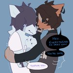 Rating: s
ID: 4057384
Date: 2023-05-17 15:36:29 -0400
Status: active
Score: 191
1:1 2023 aftercare anthro bodily_fluids brown_body brown_fur callie_(vinqou) canid canine comforting consent_themes duo felid feline female fox fur hi_res male male/female mammal platinum_fox red_fox reina_(vinqou) romantic romantic_couple tears trans_(lore) trans_man_(lore) trans_woman_(lore) true_fox vinqock white_body white_fur post #4057384