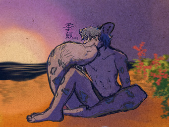 Rating: s
ID: 5710517
Date: 2025-07-15 13:35:10 -0400
Status: active
Score: 4
anthro barely_visible_teeth beach bell bell_collar bite black_clothing black_panties black_underwear blue_body blue_fur blue_hair blue_spots clothing collar crossed_legs eyewear felid feline femboy flower fur glasses golden_hour grey_body hair kirou looking_at_viewer male mammal multicolored_body multicolored_fur pantherine panties plant red_flower round_glasses sand sea sitting sitting_on_ground skinny snow_leopard solo spots sunset tail tail_bite tail_in_mouth teeth thick_thighs underwear water watermark wide_hips yikon_(yikonyx) post #5710517