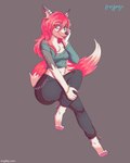 Rating: s
ID: 3498932
Date: 2022-08-10 18:09:28 -0400
Status: active
Score: 19
3_toes 4:5 5_fingers anthro asymmetrical_clothing big_tail biped blep blue_clothing blue_eyes blue_shirt blue_topwear bottomwear bracelet breasts butt canid canine chain character_request chest_tuft cleavage clothed clothing colored_nails digitigrade eye_through_hair eyebrows feet female fingernails fingers freyjagc full-length_portrait fur grey_background grey_body grey_ears grey_fur hair holding_leg jewelry looking_at_viewer mammal medium_breasts midriff multicolored_body multicolored_fur multicolored_tail nails pants pink_fingernails pink_nails portrait red_body red_eyebrows red_fur red_hair shirt shoulderless_shirt signature simple_background solo striped_ears tail teal_clothing teal_eyes teal_shirt teal_topwear text toes tongue tongue_out topwear translucent translucent_hair tuft url white_body white_ears white_fur white_inner_pussy post #3498932