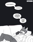 Rating: s
ID: 5164075
Date: 2024-11-06 10:00:08 -0500
Status: active
Score: 2
anthro black_body black_fur canid canine clothed clothing comic crumbs eating eating_food flavio_terracota food fox fully_clothed fur furniture grey_body grey_fur grey_hair hair hi_res male mammal monochrome multicolored_body multicolored_fur resting short_hair sofa solo spanish_text speech_bubble text translated usuario2 white_body white_fur post #5164075