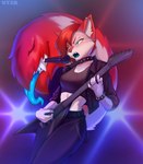 Rating: s
ID: 5429215
Date: 2025-03-12 16:16:52 -0400
Status: active
Score: 27
2025 ahya_(legend_of_ahya) anthro bracelet canid canine canis chain clothing collar crop_top electric_guitar electronics female guitar heterochromia hi_res jacket jewelry legend_of_ahya mammal microphone midriff musical_instrument musician plucked_string_instrument shirt singer singing solo stage_lights string_instrument tail tail_mouth taylor_renee_wolford_(darkflamewolf) tongue topwear unusual_anatomy unusual_tail vtza wolf post #5429215