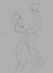 Rating: s
ID: 3416300
Date: 2022-06-28 09:51:46 -0400
Status: active
Score: 1
anthro apron bear_hug big_breasts blush blush_lines bottomwear breast_squish breasts clothing cyclops denim denim_bottomwear denim_clothing duo female happy heart_symbol hi_res horn hug humanoid jeans lifted lifting male male/female marja-leena marqslewds monochrome pants smile squish tail tail_motion tailclops_(race) tailclops_(species) tailwag post #3416300