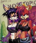Rating: s
ID: 5338895
Date: 2025-01-29 17:43:56 -0500
Status: active
Score: 31
accessory alternative_fashion anthro archie_comics armwear artist_name bat-eared_fox bat_wings belt big_breasts black_hair black_nose blue_eyes boker bow_ribbon bra bracelet breasts canid canine choker cleavage clothed clothing diamond_ring digit_ring digital_media_(artwork) duo ear_piercing elbow_gloves engagement_ring eyeshadow female female/female fiona_fox fox fur gloves goth hair hair_accessory hair_bow hair_ribbon hand_on_another's_waist handwear head_wings hi_res hot_topic industrial_piercing industrial_piercing_ladder jewelry laura_derose long_hair makeup mammal membrane_(anatomy) membranous_wings midriff navel necklace orange_body orange_fur piercing purple_eyeshadow purple_hair red_body red_eyes red_fur red_hair ribbons ring romantic romantic_couple sega sharp_teeth shirt small_waist sonic_the_hedgehog_(archie) sonic_the_hedgehog_(comics) sonic_the_hedgehog_(series) spiked_choker tank_top teeth text topwear underwear unusual_wing_placement wings post #5338895