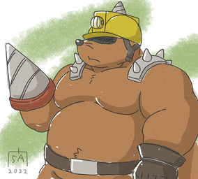 Rating: s
ID: 3749487
Date: 2022-12-13 19:48:04 -0500
Status: active
Score: 9
2022 anthro armor belly black_nose brown_body build_tiger eulipotyphlan goyemon_k hard_hat headgear helmet kemono male mammal mole_(animal) moobs overweight overweight_male solo post #3749487