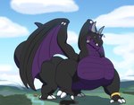 Rating: s
ID: 3155729
Date: 2022-02-02 20:48:37 -0500
Status: active
Score: 13
2021 black_body blush claws digital_drawing_(artwork) digital_media_(artwork) dragon fangs feral gem hi_res horn landscape_dwarfing macro male multicolored_body muscular muscular_feral muscular_male mythological_creature mythological_scalie mythology nude pecs purple_body purple_eyes purple_gem scalie solo spiked_wings spikes tail teeth toe_claws two_tone_body vezar_(vezerem) vezerem wings post #3155729