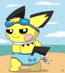 Rating: s
ID: 5643371
Date: 2025-06-15 03:40:09 -0400
Status: active
Score: 4
artist_logo beach blue_briefs blue_clothing blue_underwear briefs clothing eyewear eyewear_on_head feral fur generation_2_pokemon goggles goggles_on_head logo looking_at_viewer looking_back looking_back_at_viewer male male_feral nintendo pattern_briefs pattern_clothing pattern_underwear pichu pichu90 pokemon pokemon_(species) scarf sea solo sparks_pichu underwear water white_scarf yellow_body yellow_fur young post #5643371