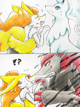 Rating: s
ID: 5718148
Date: 2025-07-18 22:16:52 -0400
Status: active
Score: 61
2025 alolan_form alolan_ninetales ambiguous_gender anthro blue_eyes blush blush_lines bodily_fluids braixen canid canine claws comic duo eiroru embarrassed feral fur generation_5_pokemon generation_6_pokemon generation_7_pokemon graphite_(artwork) grey_body grey_fur hair hi_res inner_ear_fluff interrobang looking_at_another mammal multicolored_body nintendo open_mouth orange_body orange_eyes orange_fur pokemon pokemon_(species) red_hair regional_form_(pokemon) scared scared_expression scared_face shocked simple_background stick surprise surprised_expression sweat sweatdrop tail teasing tongue traditional_media_(artwork) tuft white_body white_fur yellow_body yellow_fur zoroark post #5718148