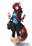 Rating: s
ID: 5596336
Date: 2025-05-24 23:47:43 -0400
Status: active
Score: 62
2023 absurd_res ailurid anthro beverage blue_eyes boots bottomwear breasts brown_body brown_fur cellphone clothed clothing coffee container cup dated digital_media_(artwork) electronics english_text eyewear female footwear fur glasses hair hi_res holding_object inu-sama jacket legwear looking_at_viewer mammal multicolored_body pants phone red_body red_fur red_panda ruth_failla_thomas_(the_dogsmith) scarf shirt shoes simple_background smile solo tail text topwear white_body white_fur wide_hips post #5596336