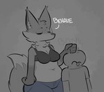 Rating: s
ID: 3253990
Date: 2022-04-01 16:16:25 -0400
Status: active
Score: 294
2022 anthro belly biped bonk_(meme) bonk_(sound_effect) bra breasts canid canine cleavage clothed clothing digital_media_(artwork) duo english_text eyes_closed female fox grey_background human larger_anthro larger_female low_detail_friend_(zzx) male mammal medium_breasts navel onomatopoeia punch simple_background size_difference slightly_chubby slightly_chubby_anthro slightly_chubby_female smaller_human smaller_male sound_effects text tongue tongue_out trisha_fox_(zzx) underwear zzx post #3253990