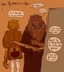 Rating: s
ID: 5579677
Date: 2025-05-17 19:41:26 -0400
Status: active
Score: 9
age_difference anthro barbary_lion bird_dog boypretties canid canine canis comic dialogue domestic_dog duo felid hi_res hunting_dog lion male male/male mammal master_and_disciple painter painters_cap pantherine size_difference spaniel the_apprentice's_plea post #5579677