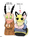 Rating: s
ID: 5049830
Date: 2024-09-14 12:47:07 -0400
Status: active
Score: 69
2022 annabee_(woebeeme) antennae_(anatomy) anthro arthropod arthropod_abdomen bee big_breasts biped black_clothing black_eyes black_gloves black_handwear black_legwear black_stripes black_thigh_highs bottomwear bow_ribbon breasts brown_body brown_bottomwear brown_clothing brown_pants brown_shirt brown_topwear bug_fables clothing curvy_figure digital_media_(artwork) duo english_text eyewear fan_character female flustered flustered_male glasses glistening glistening_eyes gloves green_eyes handwear happy heart_symbol hi_res honey_bee hymenopteran insect insect_wings interlocked_fingers jacket legwear lepidopteran male moonsprout_games moth motthew_(woebeeme) neck_tuft pants pink_clothing pink_shirt pink_topwear shirt shy signature simple_background skirt smile stripes sweatdrop_(iconography) text thigh_highs topwear tuft voluptuous voluptuous_female white_background wings woebeeme yellow_body post #5049830