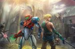 Rating: s
ID: 3404412
Date: 2022-06-21 22:21:56 -0400
Status: active
Score: 73
ambiguous_gender arm_cannon armor back_to_back being_watched blin_(tloz) blonde_hair blue_eyes bokoblin clothing crossover cybernetics cyborg detailed_background e.m.m.i. female group hair headgear helmet hi_res holding_melee_weapon holding_object holding_sword holding_weapon human humanoid humanoid_pointy_ears hylian lehis link looking_at_another machine male mammal master_sword melee_weapon metroid nintendo pointy_ears ranged_weapon rear_view robot samus_aran signature surrounded sword the_legend_of_zelda weapon post #3404412