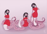 Rating: s
ID: 4766819
Date: 2024-05-06 18:02:40 -0400
Status: active
Score: 32
2022 anthro apode barefoot black_hair breasts clothed clothing digital_media_(artwork) digitigrade draconcopode dress feet female forked_tongue green_eyes group hair legless limbs_merging looking_at_viewer naga open_mouth pink_body pink_scales red_clothing red_dress scales scalie sepisnake serpentine simple_background sitting smile standing tail tongue transformation trio post #4766819