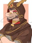 Rating: s
ID: 5580414
Date: 2025-05-18 01:20:45 -0400
Status: pending
Score: 4
anthro band-aid bandage bandage_on_face bandage_on_nose brown_clothing brown_topwear cloak clothing dragon eastern_dragon facial_hair fortune_teller hair male mythological_creature mythological_scalie mythology ogrib red_eyes red_hair scalie solo tarjumdad_(threefold_recital) threefold_recital_(game) topwear post #5580414