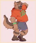Rating: s
ID: 2956118
Date: 2021-10-02 15:07:54 -0400
Status: active
Score: 56
2021 anthro birthday bottomwear clothed clothing digital_media_(artwork) djako_hyena_(character) ear_piercing ear_ring english_text fluffy fur hair hoodie humanoid_hands hyena jewelry koorivlf male mammal midriff overweight overweight_anthro overweight_male pawpads piercing raised_foot rear_view ring_piercing shirt shorts signature simple_background smile solo spotted_hyena standing text topwear post #2956118