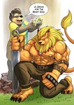Rating: s
ID: 4562291
Date: 2024-01-28 10:28:45 -0500
Status: active
Score: 28
abs absurd_res anthro bandai_namco bear biceps bottomwear claws clothing digimon digimon_(species) duo english_text felid hi_res leomon lion male mammal mane muscular muscular_anthro muscular_male nipples pantherine pants pecs priapup scar tail text post #4562291