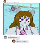 Rating: s
ID: 5642614
Date: 2025-06-14 19:45:01 -0400
Status: active
Score: 5
1:1 alien anthro black_hair brother_(lore) brother_and_sister_(lore) brown_hair collar domestic_cat duo english_text eyelashes eyeshadow fangs felid feline felis female graycatluna green_eyes grey_body hair haley_(graycatluna) hermes_(graycatluna) hi_res in_pool jewelry lion luna_(graycatluna) makeup male mammal out_here_living_my_best_life outside pantherine pink_eyes puffed_tail sand_cat scared_expression selfie sibling_(lore) sister_(lore) social_media splashing_water swimming_pool swimsuit_only teeth text post #5642614