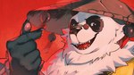Rating: s
ID: 5533260
Date: 2025-04-27 03:19:29 -0400
Status: active
Score: 19
16:9 2025 anthro bear black_body black_fur clothing eyewear fangs fur gesture giant_panda glasses headgear headwear heart_gesture hi_res kemono lhjal2 male mammal mihoyo multicolored_body multicolored_fur pan_yin_hu red_background simple_background smile smiling_at_viewer solo teeth thiren two_tone_body two_tone_fur white_body white_fur widescreen zenless_zone_zero post #5533260