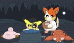Rating: s
ID: 5552264
Date: 2025-05-06 02:28:32 -0400
Status: active
Score: 2
ambiguous_gender artist_logo bottomless cave clefairy clothed clothing coat electricity english_description english_text feral fungus fur generation_1_pokemon generation_2_pokemon generation_9_pokemon graduation_cap group hi_res lab_coat logo lying magnifying_glass male_(lore) moon mushroom night nintendo nise_pawmo notebook on_front orange_body orange_fur paralyzed paras pawmo pichu pichu90 pokemon pokemon_(species) red_mushroom scarf sparks_pichu spiral_eyes taking_notes tan_body tan_fur text tochukaso_(pokemon) tongue tongue_out topwear yellow_body yellow_fur zubat post #5552264