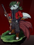 Rating: s
ID: 5379523
Date: 2025-02-17 12:47:57 -0500
Status: active
Score: 4
4_toes 5_fingers anthro bottomwear clothing coat feet fingerless_gloves fingers footwear fur gloves grass green_hair gun hair handwear hi_res male orange_body orange_fur pants plant ponytail ranged_weapon rifle scope signature solo toeless_footwear toes topwear vinzin_(artist) vinzin_(character) watermark weapon whiskers white_body white_fur post #5379523