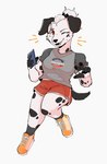 Rating: s
ID: 5650115
Date: 2025-06-18 00:59:46 -0400
Status: pending
Score: 3
2021 accessory anthro black_ears black_hair_bow black_nose black_spots black_tail bottomwear bow_ribbon breasts brown_eyes canid canine canis champion_(brand) clothed clothed_anthro clothed_female clothing conditional_dnp dalmatian digital_drawing_(artwork) digital_media_(artwork) domestic_dog ear_piercing emanata eye_through_hair female female_anthro fingers footwear full-length_portrait fur greater_ventura_city grey_clothing grey_footwear grey_shirt grey_socks grey_t-shirt grey_topwear hair hair_accessory hair_bow hair_ribbon hi_res holding_object mammal markings olivia_sierra_(sonokido) one_eye_closed open_mouth open_smile piercing portrait red_bottomwear red_clothing red_shorts ribbons shirt shoes shorts simple_background smile socks solo sonokido spots spotted_body spotted_fur t-shirt tail teeth topwear translucent translucent_hair white_background white_body white_fur white_hair post #5650115
