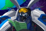 Rating: s
ID: 5571004
Date: 2025-05-14 02:13:43 -0400
Status: pending
Score: 8
3:2 absurd_res aircraft airplane blue_eyes book canid canine canis hi_res holding_book holding_object jet male mammal meme pilot pilot_helmet pilot_suit piloting piloting_vehicle planet reading reading_book science_fiction setriaphtfj space spacecraft spacesuit star tebran_armoph vehicle wolf post #5571004