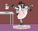 Rating: s
ID: 3391466
Date: 2022-06-14 14:45:12 -0400
Status: active
Score: 50
2020 4_fingers animated anthro arabesque_(ballet) ballerina ballet black_body black_fur blue_eyes body_control bottomwear classical_tutu clothed clothing dancewear dancing digital_media_(artwork) dipstick_tail dress english_text figurine fingers forced_pose forced_smile frozen_expression fur grey_body grey_fur immobile immobilization inner_ear_fluff mammal markings nonbinary_(lore) outline pink_clothing pink_dress procyonid raccoon remymorph remymorph_(character) ring_(marking) ringed_tail second_position_arms_(ballet) short_playtime skirt smile solo story story_in_description striped_markings striped_tail stripes stuck tail tail_markings text transfix_panel transfixation trapped tuft tutu uncomfortable_pose white_body white_fur post #3391466