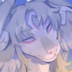 Rating: s
ID: 5650147
Date: 2025-06-18 01:18:53 -0400
Status: active
Score: 11
1:1 absurd_res ambiguous_gender anthro canid canine corzh77 front_view fur grey_hair hair head_wings headshot_portrait hi_res looking_at_viewer mammal mouth_closed multi_eye narrowed_eyes pink_nose portrait solo unusual_wing_placement white_body white_eyes white_fur wings post #5650147