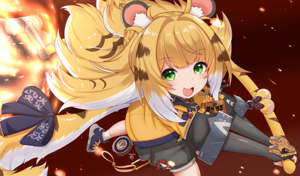 Rating: s
ID: 5676113
Date: 2025-06-29 18:34:41 -0400
Status: pending
Score: 1
absurd_res animal_humanoid armwear black_bottomwear black_clothing black_ears black_shorts blonde_hair blue_accessory blue_clothing blue_footwear blue_shoes bottomwear clothed clothing cute_fangs fangs felid felid_humanoid female fire footwear green_eyes grey_clothing grey_shirt grey_topwear hair hi_res horokusa0519 hu_wei_(zenless_zone_zero) humanoid inner_ear_fluff ju_fufu mammal mammal_humanoid markings multicolored_hair multicolored_tail open_mouth pantherine pantherine_humanoid shirt shoes shorts solo striped_markings striped_tail stripes swinging_weapon tail tail_markings teeth thiren tiger tiger_humanoid topwear tuft white_hair yellow_clothing yellow_topwear post #5676113