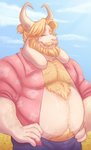 Rating: s
ID: 2548616
Date: 2020-12-29 00:55:54 -0500
Status: active
Score: 44
anthro arm_hair asgore_dreemurr beard belly blonde_hair blue_bottomwear blue_clothing blue_pants blue_sky body_hair boss_monster_(undertale) bottomwear bovid caprine chest_hair clothed clothing cloud eyes_closed facial_hair flower fur hair hands_on_hips hi_res horn male mammal mature_anthro mature_male moobs musclegut muscular mustache open_clothing open_shirt open_topwear outside overweight overweight_anthro overweight_male pants pink_clothing pink_shirt pink_topwear plant shirt sky solo thediyemi topwear undertale undertale_(series) white_body white_fur post #2548616