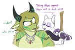 Rating: s
ID: 3543416
Date: 2022-09-02 14:22:31 -0400
Status: active
Score: 25
amber_eyes anthro bald dialogue dragon duo earth_pony english_text equid equine eyes_closed female fur green_body green_scales hasbro horn horse jewelry mammal my_little_pony mythological_creature mythological_scalie mythology necklace pony queen_kallan_(the-minuscule-task) redxbacon scales scalie serenity_(redxbacon) simple_background staff tattoo text white_background white_body white_fur post #3543416