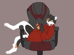Rating: s
ID: 5636498
Date: 2025-06-11 22:47:24 -0400
Status: active
Score: 4
anthro calico_cat chair clothing controller domestic_cat felid feline felis furniture game_controller gaming_chair hi_res hunter_(hhdrawer) jacket justthewind lounging male mammal solo topwear post #5636498