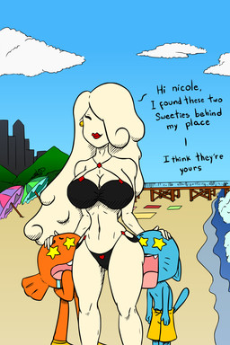 Rating: s
ID: 1780838
Date: 2019-02-01 08:03:38 -0500
Status: active
Score: 37
2:3 4_fingers age_difference anthro beach beach_blanket big_breasts bikini boardwalk bodily_fluids breasts brother_(lore) building cartoon_network cleavage clothed clothing curvy_figure cyprinid cypriniform darwin_watterson domestic_cat drooling ear_piercing english_text eyeless felid feline felis female fingers fish goldfish goo_creature goo_humanoid group gumball_watterson hair hair_over_eye hand_on_head heart_symbol hi_res humanoid jeinsx lips long_hair male mammal marine mature_female mature_humanoid mountain navel older_female one_eye_obstructed open_mouth piercing saliva seaside sibling_(lore) skyline skyscraper smile star_eyes swimming_trunks swimwear teeth text the_amazing_world_of_gumball tongue topless two-piece_swimsuit umbrella voluptuous whiskers wide_hips young yuki_yoshida post #1780838