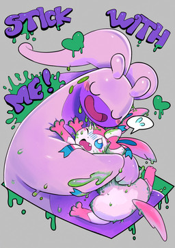 Rating: s
ID: 5648117
Date: 2025-06-17 06:51:53 -0400
Status: active
Score: 32
absurd_res ambiguous_gender blush bodily_fluids bow_ribbon duo eeveelution eyes_closed fangs feral generation_6_pokemon goodra heart_symbol hi_res hug nintendo one_eye_closed open_mouth paws pokemon pokemon_(species) powerandy slime squeezing sweat sweatdrop sylveon teeth text wink post #5648117
