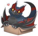 Rating: s
ID: 5525707
Date: 2025-04-23 20:42:14 -0400
Status: active
Score: 41
ambiguous_gender beak belly black_beak blue_body blue_fur box canes-cm capcom cardboard cardboard_box claws container feral flying_wyvern fur furred_scalie heart_symbol if_it_fits_i_sits_(meme) in_box in_container meme monster_hunter multicolored_tail nargacuga red_body red_fur red_wings scalie solo tail vonk white_belly wings yellow_eyes post #5525707