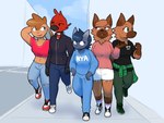 Rating: s
ID: 5661442
Date: 2025-06-22 21:24:26 -0400
Status: active
Score: 6
2020 4:3 alina_scratch anthro avian beak bird black_clothing black_shirt black_t-shirt black_topwear blue_bottomwear blue_clothing blue_ears blue_eyes blue_hair blue_jeans blue_pants blue_sweater blue_sweatpants blue_topwear bottomwear breasts brown_body brown_fur brown_hair canid canine canis cardinal_(bird) city clothed clothed_anthro clothed_female clothing conditional_dnp crop_top crosswalk denim denim_bottomwear denim_clothing digital_drawing_(artwork) digital_media_(artwork) domestic_cat domestic_dog drawstring drawstring_bottomwear eye_scar eye_through_hair eyebrows eyelashes eyewear facial_scar facial_tuft feathers felid feline felis female female_anthro fingers footwear front_view fully_clothed fully_clothed_anthro fully_clothed_female fur german_shepherd glasses gloves_(marking) green_bottomwear green_clothing green_eyes green_pants group hair hand_behind_head herding_dog hi_res jacket jeans lagomorph leporid mammal markings medium_breasts midriff mouth_closed nike nya open_mouth open_smile oscine outside pants passerine pastoral_dog pattern_clothing pink_clothing pink_nose pink_sweater pink_topwear piranga plaid plaid_clothing public purple_eyes rabbit red_body red_feathers rose_naire round_glasses russian_blue scar scarlet_tanager shirt shoes shorts sibling_(lore) sidewalk sister_(lore) sisters_(lore) size_difference smile sneakers socks sonokido street sweater sweatpants t-shirt tan_body tan_fur text text_on_clothing text_on_topwear topwear translucent translucent_hair tuft twins_(lore) ventura_city_drifters violet_naire walking wearing_glasses white_bottomwear white_clothing white_shorts white_text zipper post #5661442