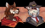 Rating: s
ID: 4826058
Date: 2024-06-03 11:10:55 -0400
Status: active
Score: 13
2018 alpha_channel alternate_species anthro ashe_(overwatch) beard blizzard_entertainment bobcat brown_eyes brown_hair bust_portrait canid canine canis cigar clothing cole_cassidy coyote duo ear_piercing ear_tuft eye_contact eyelashes facial_hair felid feline female furrification grey_hair grin hair hat headgear headwear jacket looking_at_another lynx male mammal meep_(artist) necktie overwatch piercing portrait red_eyes sharp_teeth shawl shirt smile smoking teeth topwear tuft post #4826058