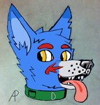 Rating: s
ID: 3098736
Date: 2021-12-31 06:46:00 -0500
Status: active
Score: -1
blue_body blue_fur canid canine canis collar derp_(character) derp_the_soyacfartala_(artist) digital_media_(artwork) domestic_dog feral fur headshot_portrait male mammal markings portrait red_markings sketch solo tongue tongue_out wolf yellow_eyes post #3098736