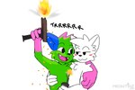 Rating: s
ID: 5589303
Date: 2025-05-21 20:52:36 -0400
Status: active
Score: 58
2025 anthro blue_body blue_fur blush boy_kisser_(meme) canid canine canis colored colored_sketch cuddling digital_media_(artwork) domestic_cat don't_touch_my_pizza_(meme) duo explosives eye_contact fangs felid feline felis fur glock green_body green_fur gun handgun hi_res holding_gun holding_object holding_ranged_weapon holding_weapon kevin_(nyanwolf) looking_at_another male male/male mammal meme meowtinz nyanwolf open_mouth open_smile pink_body pink_fur pipe_bomb pistol ranged_weapon shell_(projectile) shooting silly_cat_(mauzymice) sketch smile smirk teeth weapon wolf post #5589303