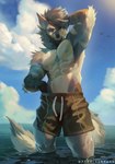 Rating: s
ID: 4939371
Date: 2024-07-24 08:44:27 -0400
Status: active
Score: 146
abs adversarial_noise anthro athletic athletic_anthro athletic_male beach biceps bottomwear canid canine chest_tuft clothing conditional_dnp day hi_res looking_at_viewer male mammal pecs reddyrennard schwanky sea shorts sky stretching summer tuft water wet post #4939371