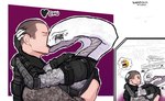 Rating: s
ID: 5550945
Date: 2025-05-05 14:47:19 -0400
Status: active
Score: 34
anthro armor blush bodily_fluids breath buzz_cut camo camo_clothing camo_print clothing dazed dialogue digital_media_(artwork) drooling duo english_text eyeliner eyeshadow female french_kissing green_eyes heart_symbol hi_res holding_head hug hugging_another human kissing makeup male male/female mammal mascara multicolored_body multicolored_scales onomatopoeia pattern_clothing piercing pink_body pink_scales public purple_eyes running_makeup saliva scales scalie signature simple_background sitting snake_hood sound_effects speech_bubble standing teasing text thought_bubble tongue tongue_out two_panel_image two_tone_body two_tone_scales viper_(x-com) warjenkins white_body white_scales x-com post #5550945