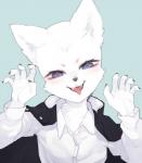 Rating: s
ID: 1947822
Date: 2019-07-31 11:12:28 -0400
Status: active
Score: 26
anthro bust_portrait canid canine cape clothed clothing collared_shirt dress_shirt fangs female fox fully_clothed fur gosannana mammal open_mouth portrait shirt smile solo teeth tongue tongue_out topwear white_body white_fur post #1947822