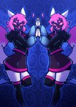 Rating: s
ID: 5647614
Date: 2025-06-17 00:29:12 -0400
Status: active
Score: 15
2025 ahoge anthro breasts canid canine clothed clothing female female_anthro fingers fox front_view fur hair hi_res legwear looking_at_viewer mammal mask mewgle pink_hair pink_tail simple_background smile solo standing tail thigh_highs topwear wearing_mask white_body white_fur youkai_(mewgle) post #5647614