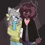 Rating: s
ID: 5599577
Date: 2025-05-26 11:18:17 -0400
Status: active
Score: 20
1:1 accessory anthro ashblondekittyy black_clothing black_jacket black_topwear blue_bottomwear blue_clothing blue_eyes blue_jeans blue_pants blue_scarf bottomwear brown_body brown_fur brown_hair canid canine canis clothing denim denim_bottomwear denim_clothing domestic_cat domestic_dog duo ear_piercing felid feline felis female floppy_ears flower flower_in_hair fur grey_hair hair hair_accessory jacket jeans kerchief knife male male/female mammal neckerchief neckwear pants piercing pink_kerchief pink_neckerchief plant purple_clothing rex_(ashblondekittyy) scarf standing sweater topwear trans_(lore) trans_man_(lore) trans_woman_(lore) whiskers white_body white_fur yellow_clothing yellow_sweater yellow_topwear yuna_(ashblondekitty) post #5599577