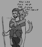 Rating: s
ID: 3047434
Date: 2021-11-28 06:48:28 -0500
Status: active
Score: 48
anthro beard broom claws cleaning_tool clothing duo english_text facial_hair fangs hair hi_res holding_object human human_on_anthro interspecies male male_on_anthro male_on_human mammal monochrome muscular mustelid musteline nicolas_cage profanity qunteki short_hair size_difference sketch teeth text text_on_clothing true_musteline weasel willy's_wonderland willy_the_weasel post #3047434